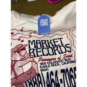 New Market White Hoodie Sweatshirt XL Heavy Weight NWT